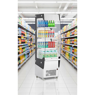 7.8 Cu.Ft Commercial Refrigerator Display Cabinet, With LED Lighting