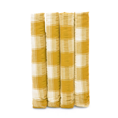 Drumnasole Printed Gingham Check Seersucker Table Cloth Range
