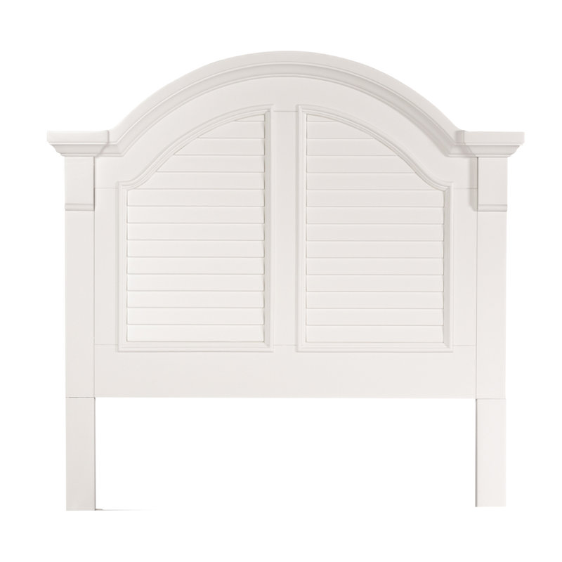 Alvy Twin Panel Headboard w/ Louvered Accents, Twin