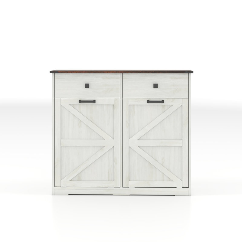 Armoire à poubelle à porte basculante Farmhouse Barn