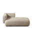 Chaise longue rembourrée Camel avec mousse haute densité et ressorts, mobilier de salon moderne et confortable