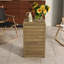 Table de bout en C brun