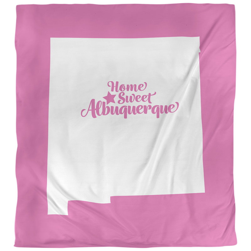 Housse de couette new mexico albuquerque, Rose, Microfibre