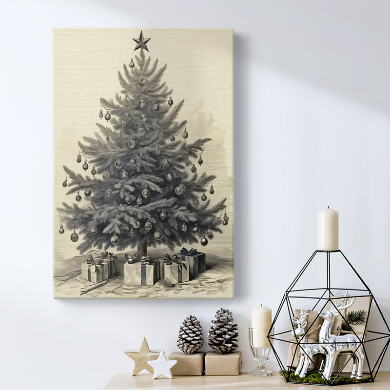 Art des Fêtes de Noël - Toile tendue avec châssis CDL XXXI, H 48 po x l 32 po
