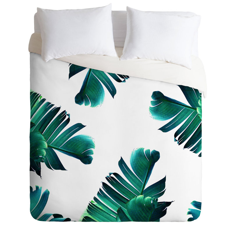 Coastal Box Stitch Floral Comforter, Queen Comforter