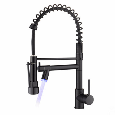 Kitchen Faucet With Pull Down Sprayer, Single Handle Single Lever Kitchen Sink Faucet