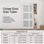80" White MDF Frosted Glass Space-Saving Pantry Closet Sliding Door With All-Inclusive Hardware Set(Assembly Required)-125177347