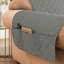 Housse de fauteuil pour 1 canapé, housse de canapé antidérapante pour chiens, housse de protection de meuble avec sangles élastiques en mousse pour chat (gris clair)-2028918027-2117536458