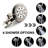 Brass Wall Mount Shower Head With Handheld - 6 Spray Patterns, Corrosion And Scratch , Brushed Nickel, Adjustable Flow Rain Modes & Everyday Scratches Nickel-118752248