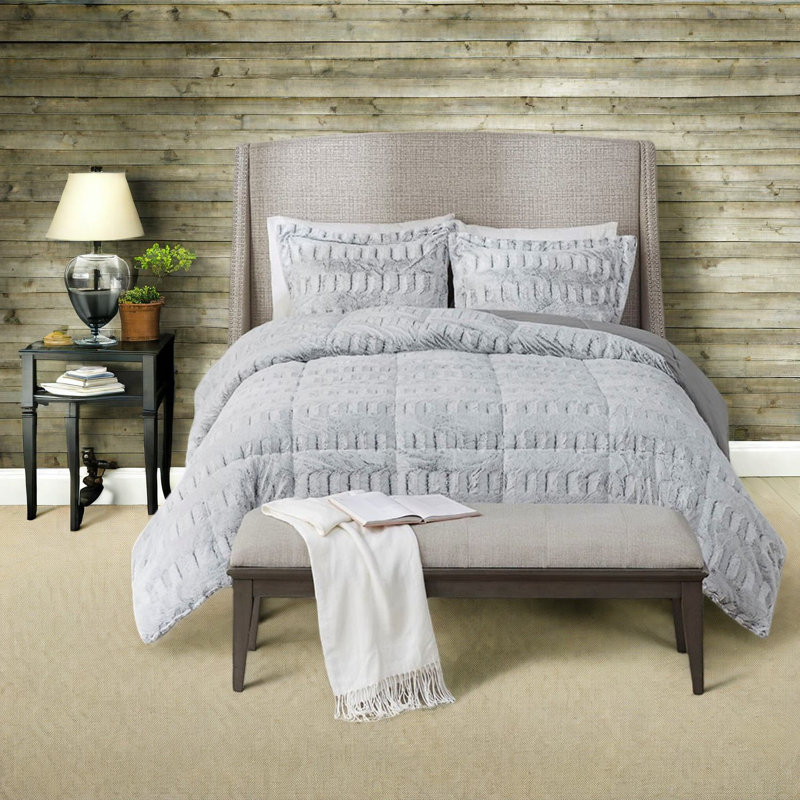 Ensembles de literie en fausse fourrure douce, lit simple en polyester TG