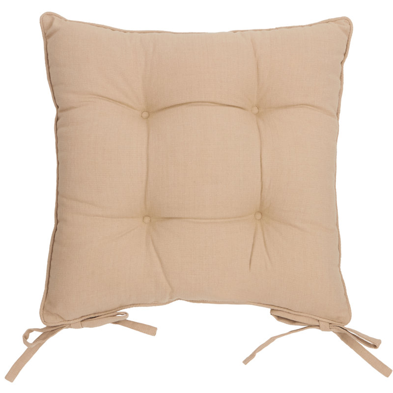 Slub Cotton 2 Pack Seat Pads, Beige