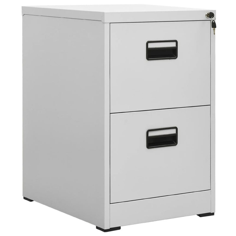 Edward-Ryan 2 Drawer Filing Cabinet, Grey