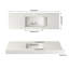 Lavabo de salle de bain mural 60 "avec trou pour robinet