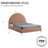 Jodiel Arched Boucle Upholstered Bed Frame-109473074-119008453