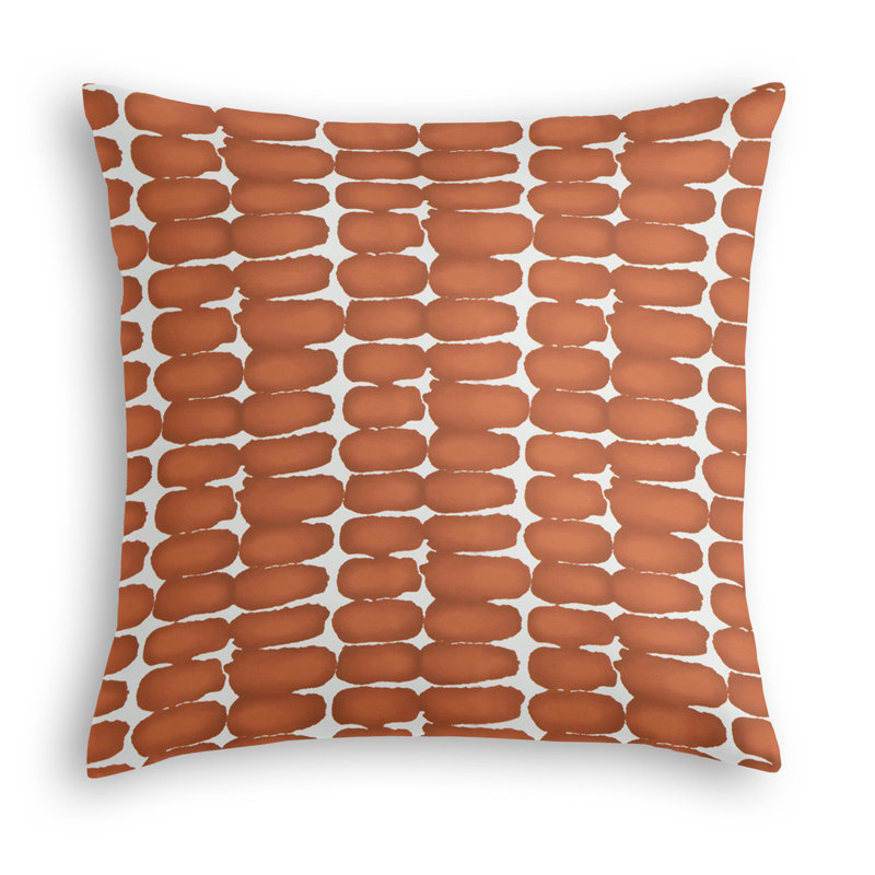 Housse et insert de coussin décoratif géométrique en polyester, Jaune, 18 po x 18 po