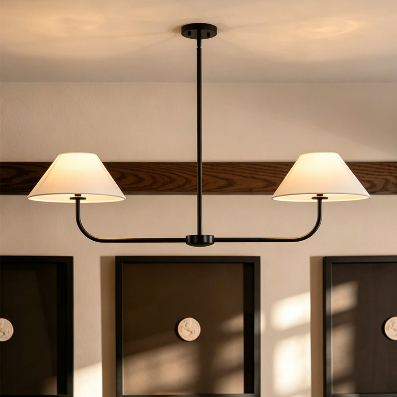 Kelsey 2 - Light Kitchen Island Pendant Light, Matte Black
