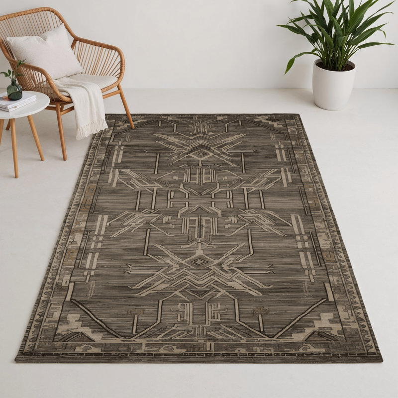 Tapis intérieur et extérieur ArtDeco, Rectangle 9 pi x 12 pi