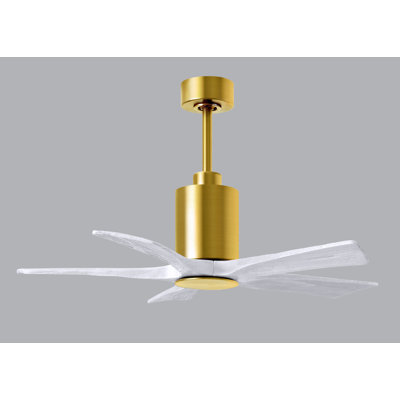 Ventilateur de plafond standard à DEL à 42 pales de 42 po avec télécommande et ensemble d'éclairage inclus Patricia