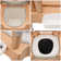 Height Adjustable Commode Chair for Home Use