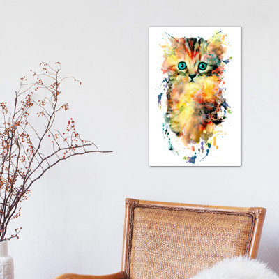 Kitten by Riza Peker - Painting on Canvas