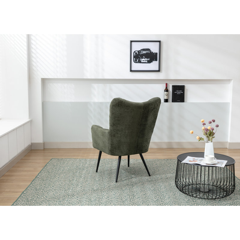 Suruga Upholstered Armchair, Green