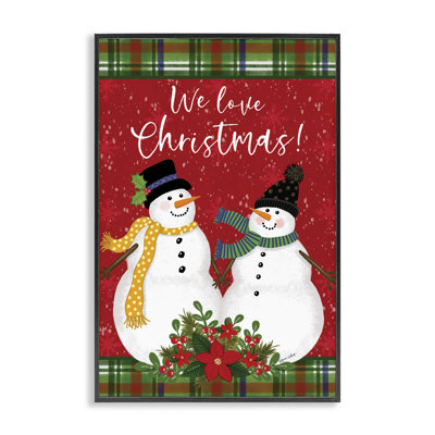 We Love Christmas, estampe numérique encadrée par Annie Lapoint