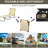Outdoor Chair In Beige With Foldable Feature And 5 Positions Camping 5-Level Reclining For Comfort