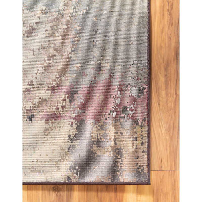 Tapis contemporain Trejo, Carré 10 pi