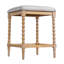 Ensemble de 2 tabourets de comptoir de 26 pouces avec siège rembourré, structure en bois d'acacia massif, confort rembourré de mousse, conception aérée pour cuisine et bar-1111742960