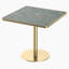 Table de salle à manger 31,5 pouces carrée moderne en faux marbre tulipe avec structure en métal | Idée de cadeau-122628286-122442995