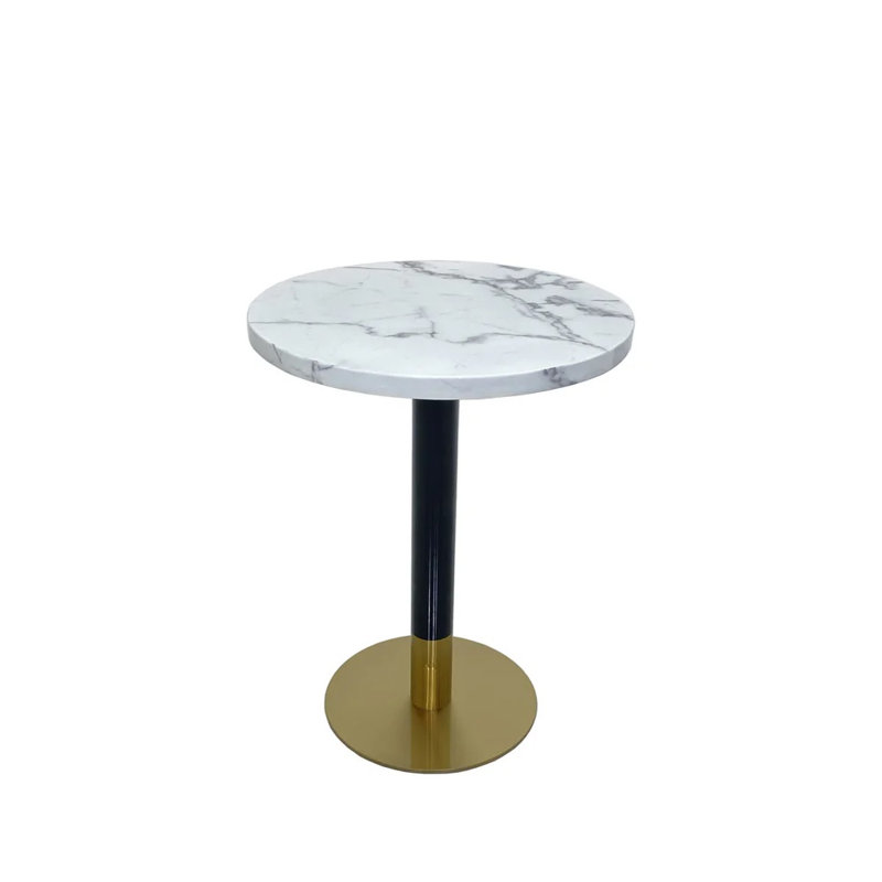 Table de salle à manger ronde Billen, Blanc