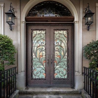 Autumnal Plume Iron Doorway