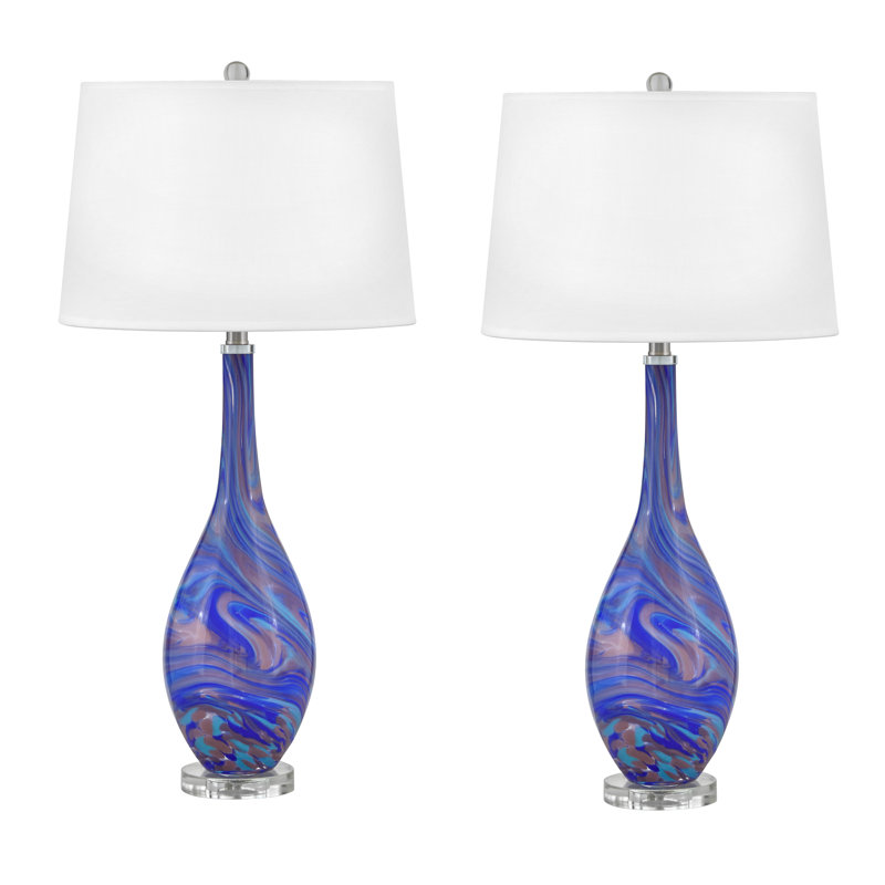 Brescia Ceramic Table Lamp, Purple