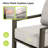 Avanna 3-Piece Brown Aluminum Patio Conversation Set With Light Gray Cushions And Side Table