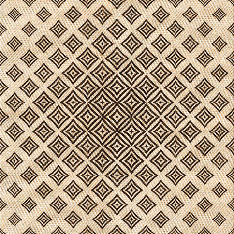 Tapis à motif lavable à la machine 2989 - Pat432-ORG, Carré de 6 pi