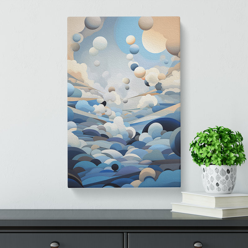Cloudy Sky Orphism No.4 - Print, 50cm H x 35cm W x 3cm D