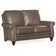 Reddish Leather Loveseat