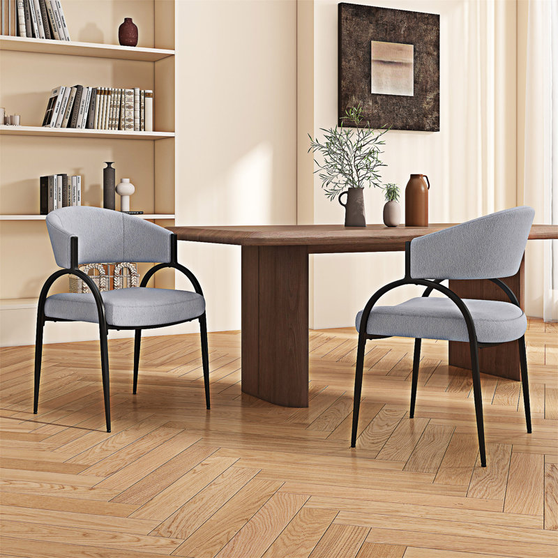 Chaise d'appoint rembourrée (ensemble de 2)