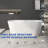 67" x 29.5" Freestanding Soaking Acrylic Bathtub
