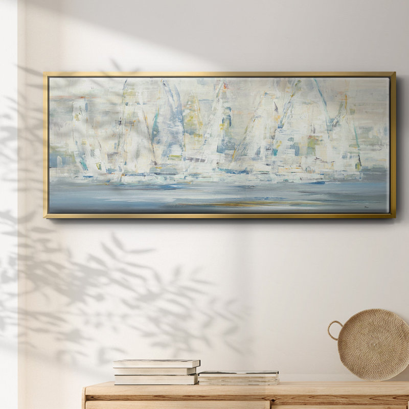 Regatta Time - Framed Canvas, 20" H x 50" W