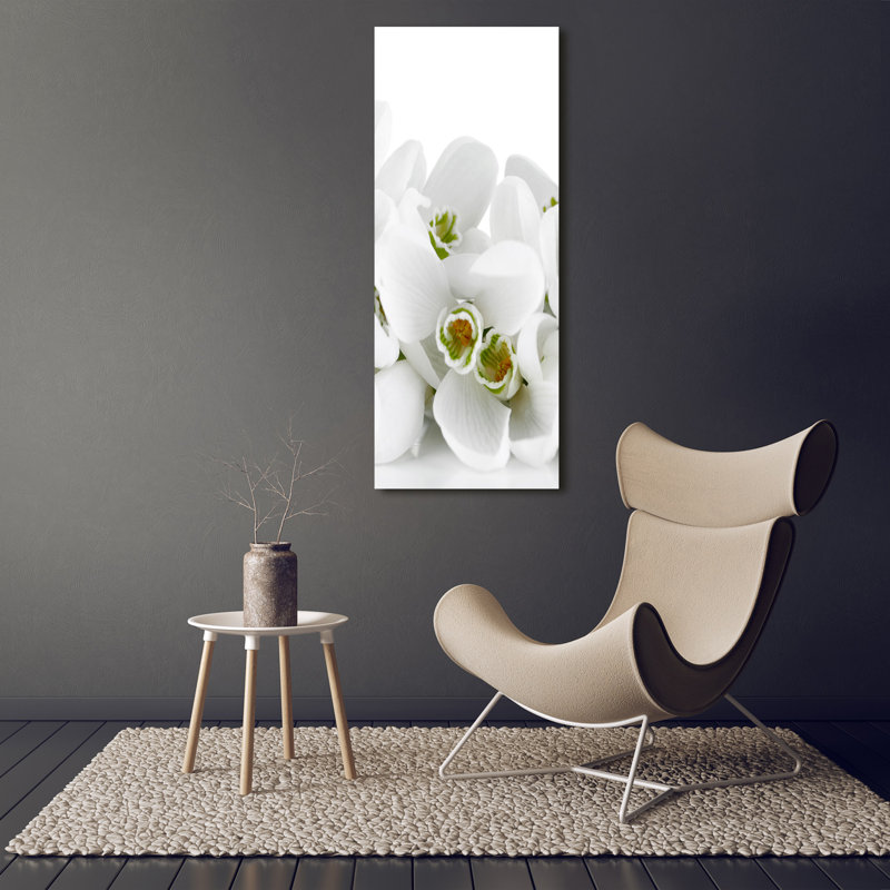 White Snowdrops - Wrapped Canvas Print