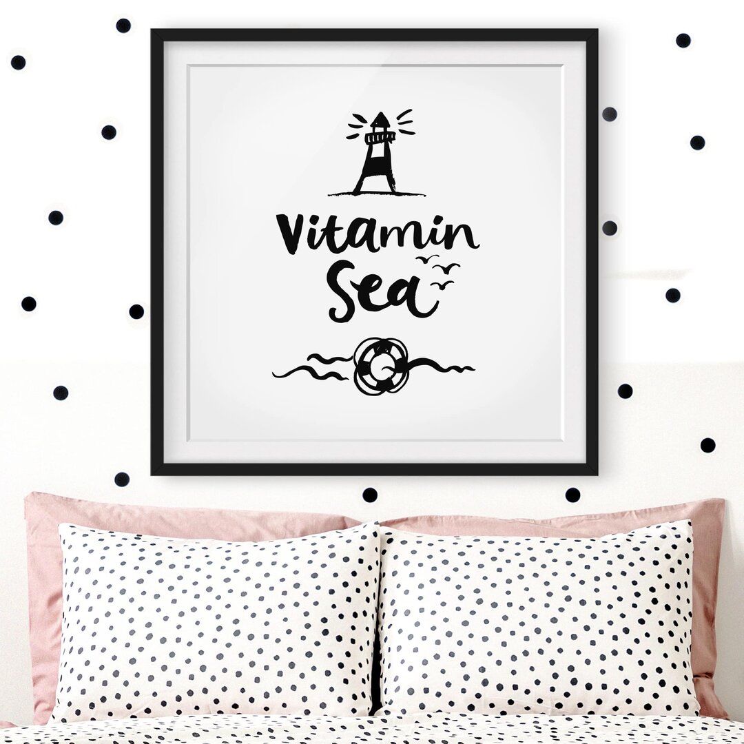 Gerahmtes Poster Vitamin Sea