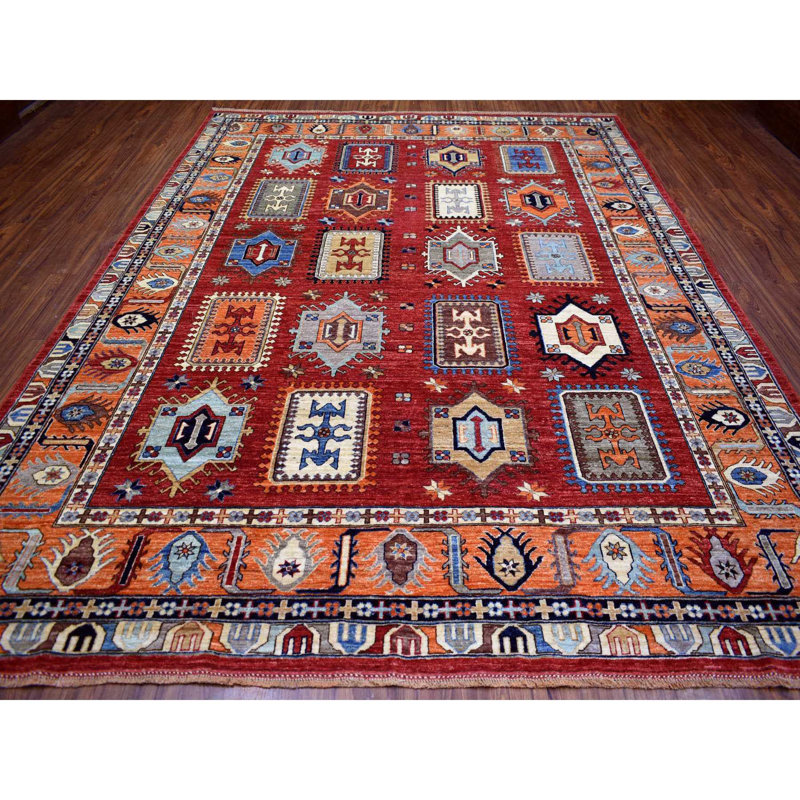 Tapis oriental en laine noué à la main 7 pi 8 po x 11 pi 2 po Lovorko
