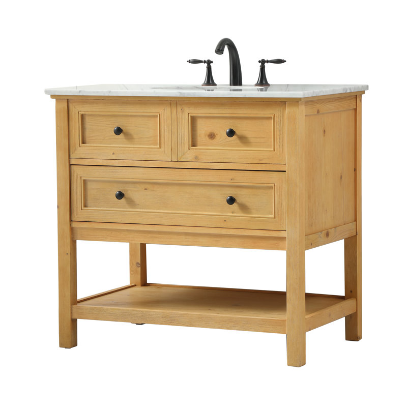 Ensemble de meuble-lavabo simple 36 po Voss, Naturel