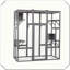Très grande cage à chat avec structure durable pour le confort des animaux