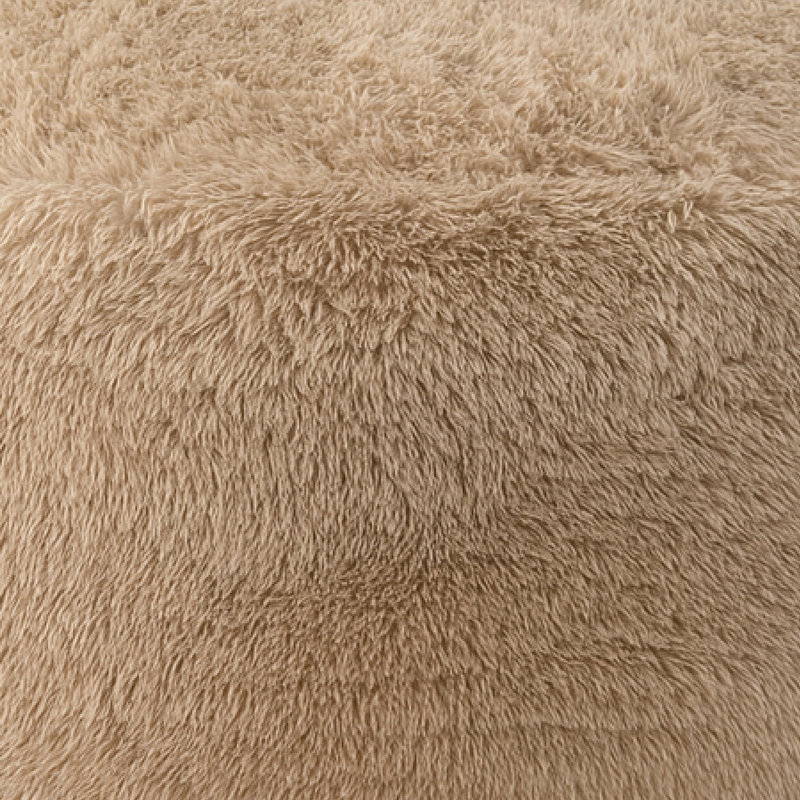 Fauteuil à billes Big, Fausse fourrure brune