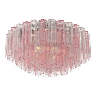 Wesham 16 Light Aged Brass Flush Mount