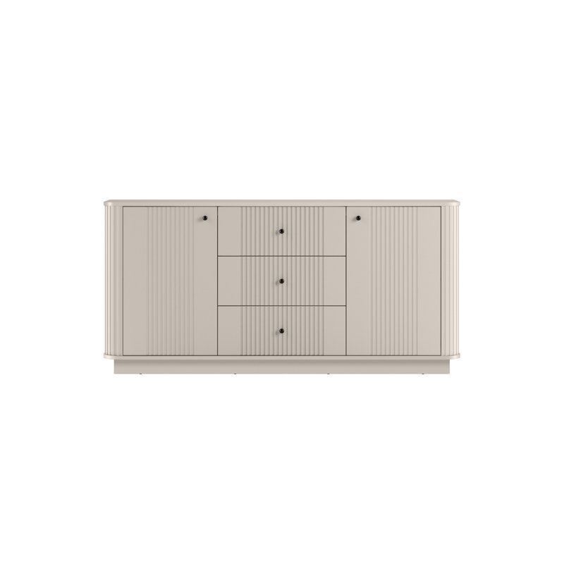 Vesper 160cm Sideboard, Beige/Black