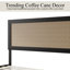 Lit plateforme en bois taille grand en noyer-129422683-129422679