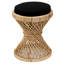 Tabouret rétro au fini naturel